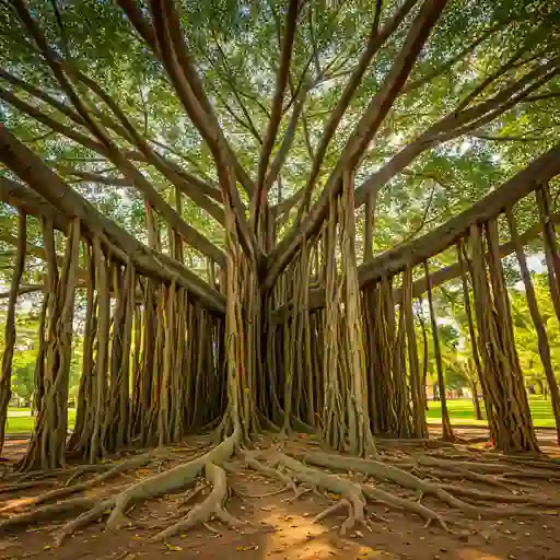 ঠেস মূল, বট গাছ